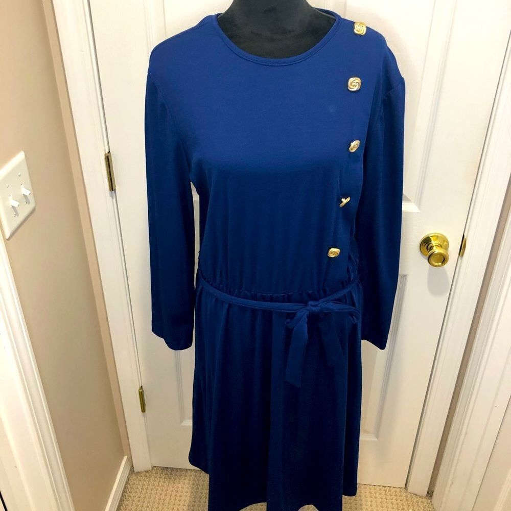 Vintage Haband For Her long sleeve blue dress